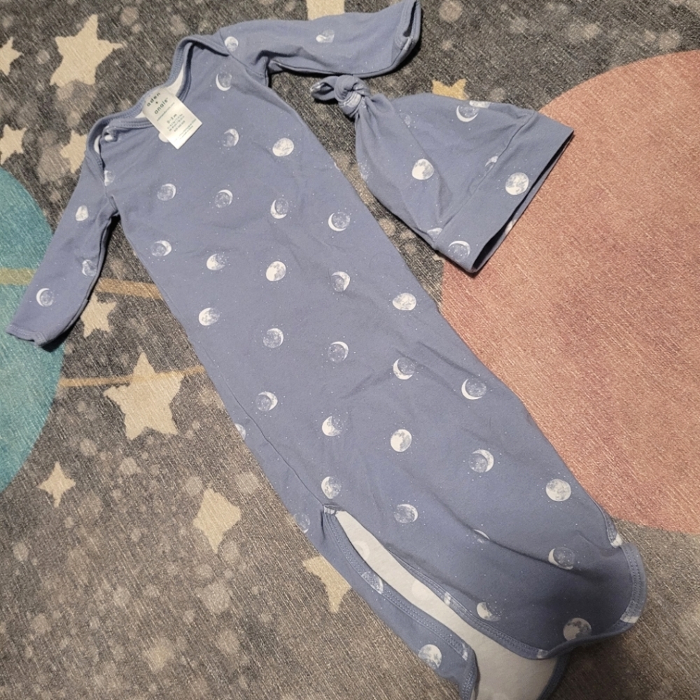 Aden + Anais long sleeve sleep gown set